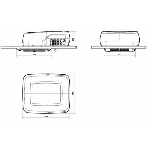 Indel B Plein-Aircon 12v Air Conditioning Unit - Campervan Motorhome-Air Conditioning-Indel B- DC Leisure