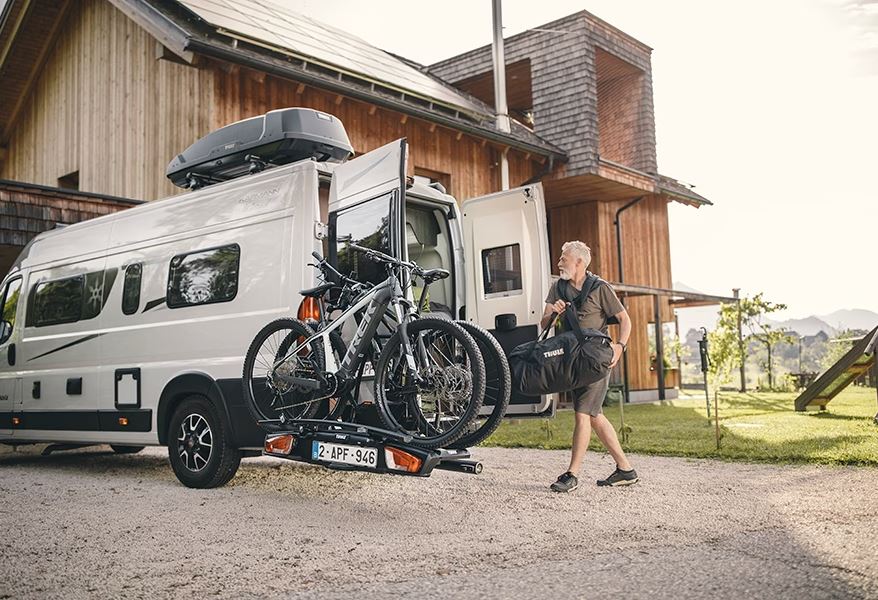 Thule VeloSwing Towbar - Ducato, Relay and Movano-Tow Bar Mounted Bike Rack-Thule- DC Leisure