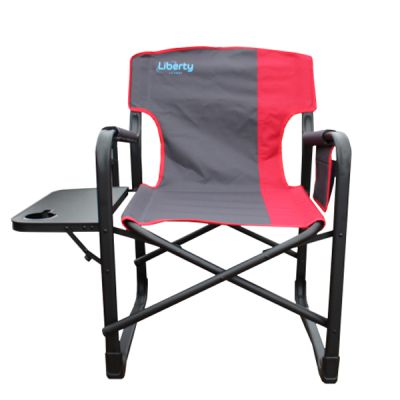 Liberty Folding Directors Chair with Side Table-Camping Chairs-Liberty Leisure-5060745311880-LLDC-5- DC Leisure