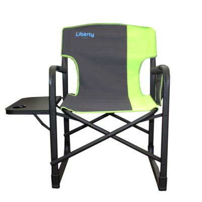 Liberty Folding Directors Chair with Side Table-Camping Chairs-Liberty Leisure- DC Leisure