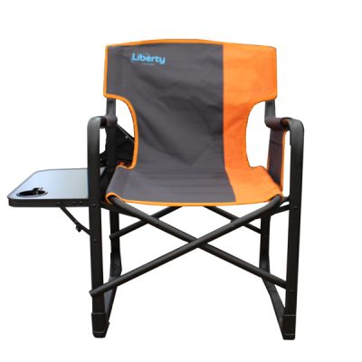 Liberty Folding Directors Chair with Side Table-Camping Chairs-Liberty Leisure- DC Leisure