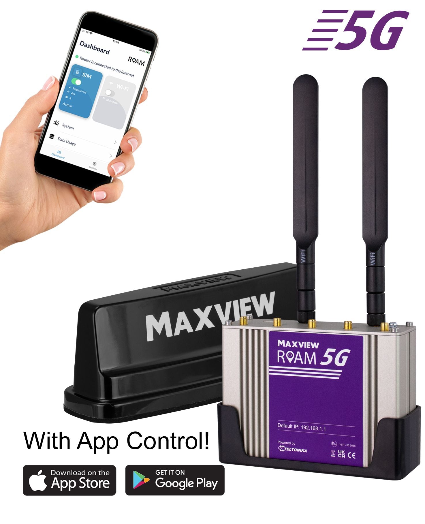 Maxview Roam 5G Campervan Mobile WIFI System-Antennas-Maxview-MXL066/B- DC Leisure