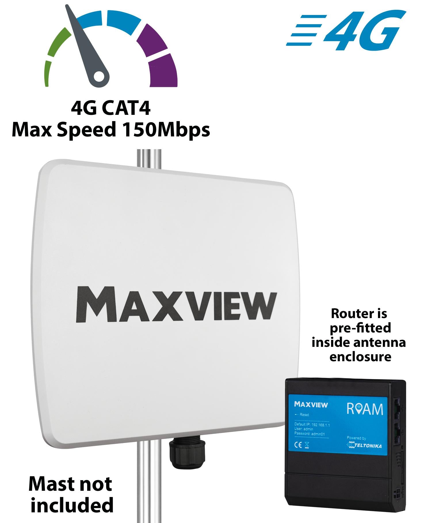 Maxview Roam Basecamp – Portable WiFi 4G System