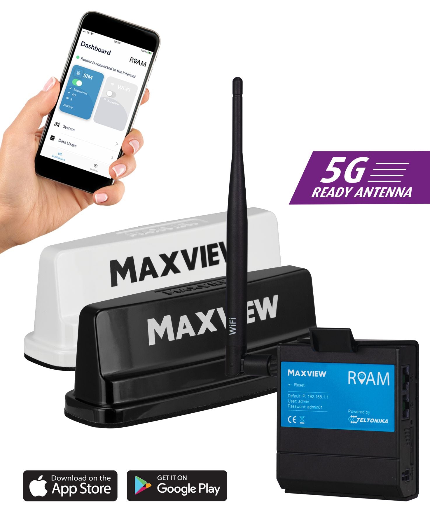 Maxview Roam Campervan Mobile WIFI System-Antennas-Maxview-5016163523695-MXL056/W- DC Leisure