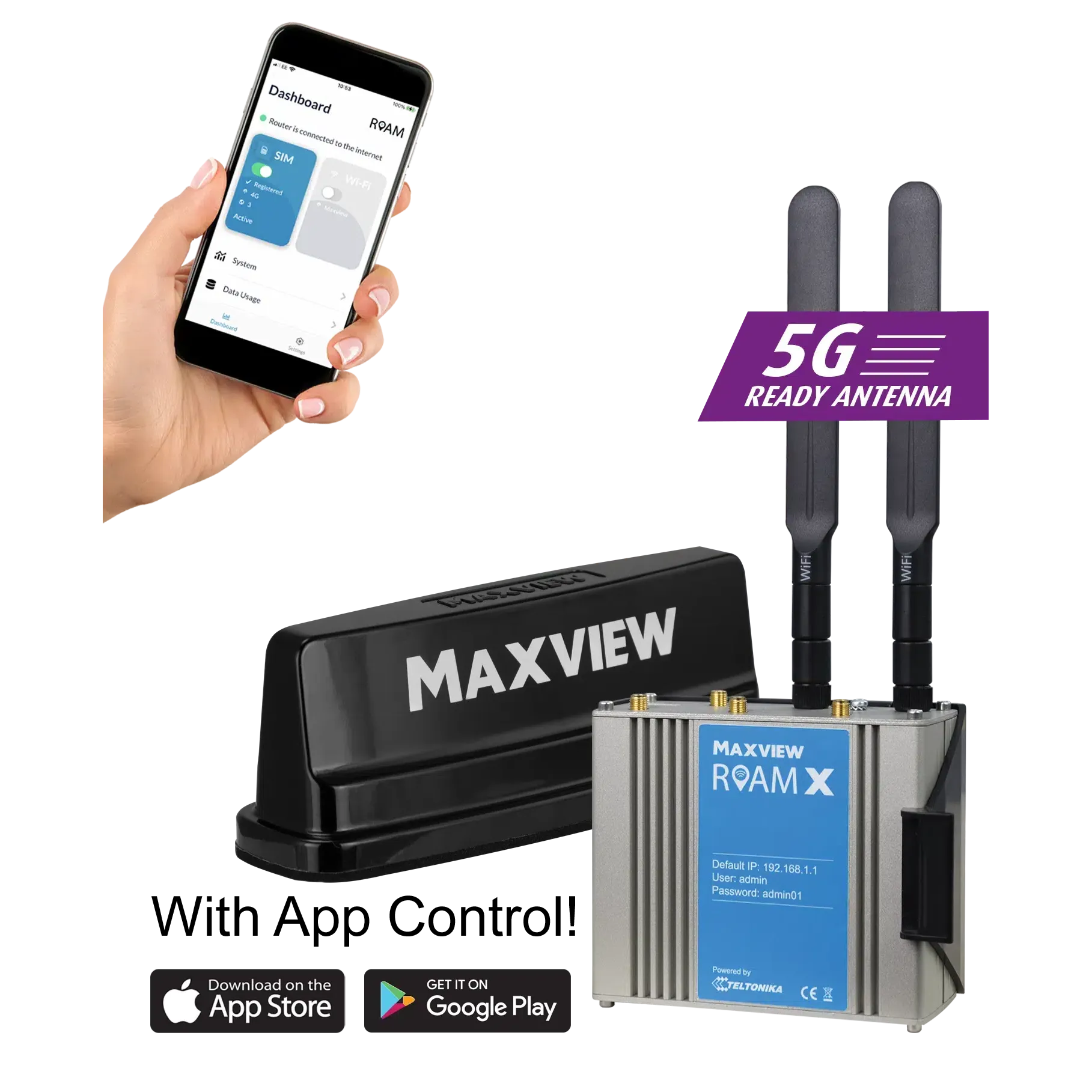 Maxview Roam X Campervan Mobile WIFI System-Antennas-Maxview- DC Leisure