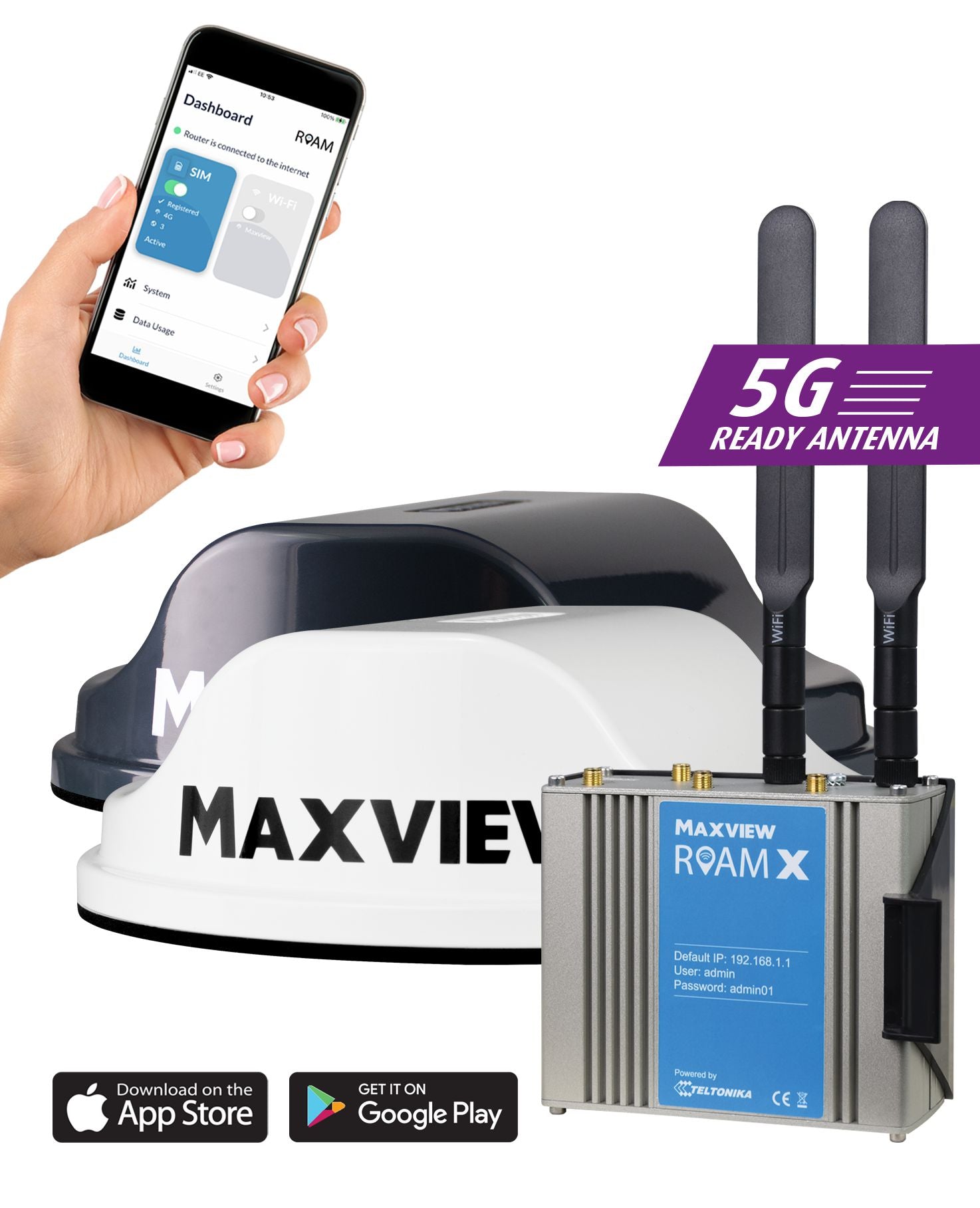 Maxview Roam X Mobile Wifi System - 5G Ready-Antennas-Maxview- DC Leisure