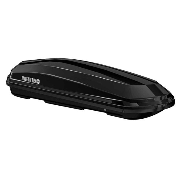 Menabo Diamond 450 Litre Black Roof Box with Duo Opening (75kg Max.)-Roof Box-Menabo- DC Leisure