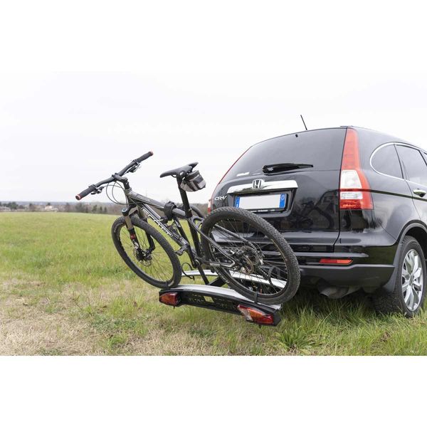 Menabo Merak Type Q Towbar Bike Rack – Tilting 2-Bike Carrier with Anti-Theft Lock (45kg Max.)-Tow Bar Mounted Bike Rack-Menabo- DC Leisure
