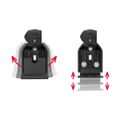 Menabo Professional Airdyn A Roof Bars Set for Ford Transit, Fiat Talento, Renault Master & NV Vans – 1650mm, 150 kg-Roof Racks & Rails-Menabo- DC Leisure