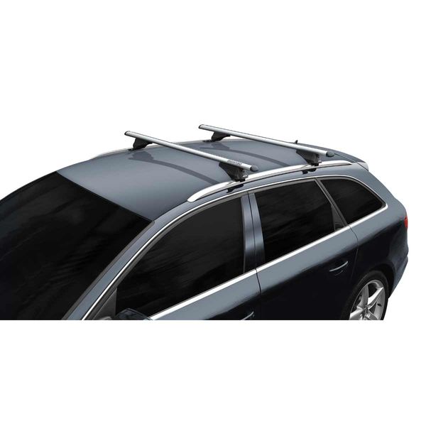 Menabo Tiger Silver Duo Rail Roof Bars 1185mm (75kg Max.)-Roof Racks & Rails-Menabo- DC Leisure