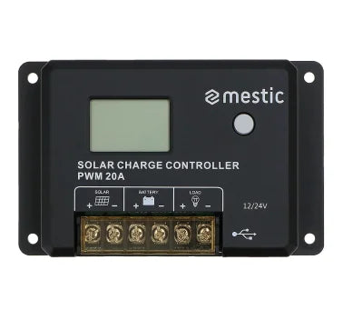 Mestic PWM Solar Charge Controller MSC-2020 – 20A, 300W Battery Regulator-Solar Controller-Mestic- DC Leisure