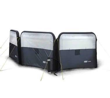 Modular 3 Panel Air Windbreak – Adjustable, Inflatable & Weather Resistant with Clear Windows-Windbreak-Maypole- DC Leisure