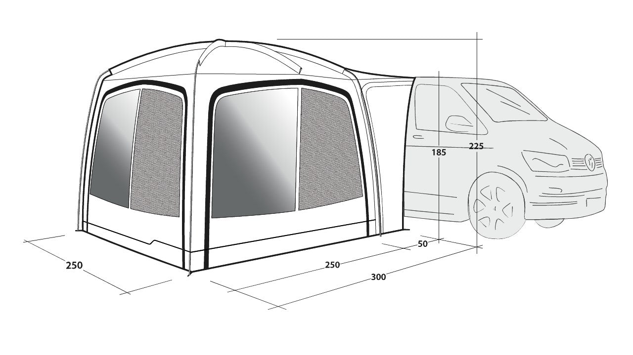 Outwell Shalecrest Vehicle Drive Away Awning-Drive Away Awnings-Outwell-5709388127570-111345- DC Leisure