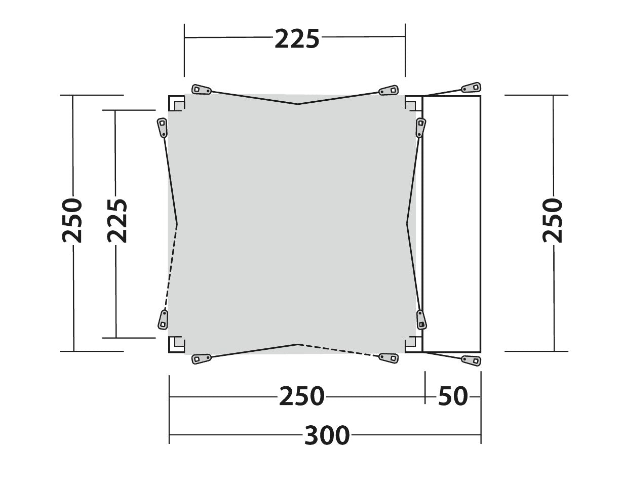 Outwell Shalecrest Vehicle Drive Away Awning-Drive Away Awnings-Outwell-5709388127570-111345- DC Leisure