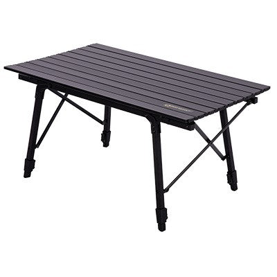 Quest Elite Brenig Slatted Black Table-Table-DC Leisure - DC Leisure