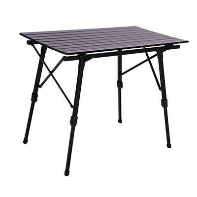 Quest Elite Brenig Slatted Black Table-Table-DC Leisure - DC Leisure