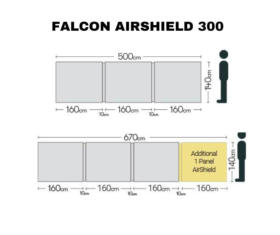 Quest Falcon Airshield 500 Windbreak-Windbreaks-Quest-A1038- DC Leisure