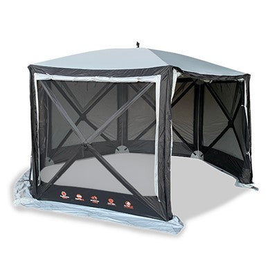 Quest Screen House 6 Pro Pop-Up Gazebo – Quick-Pitch Event Shelter with UV Protection (Grey)-Canopies & Gazebos-Quest-5061067300231-A3005-GR- DC Leisure