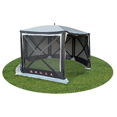 Quest Screen House 6 Pro Pop-Up Gazebo – Quick-Pitch Event Shelter with UV Protection (Grey)-Canopies & Gazebos-Quest- DC Leisure