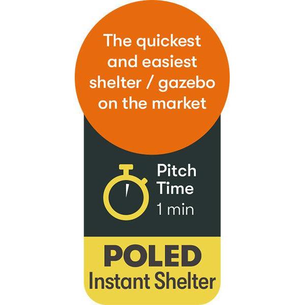 Quest Screen House 6 Pro Pop-Up Gazebo – Quick-Pitch Event Shelter with UV Protection (Grey)-Canopies & Gazebos-Quest- DC Leisure