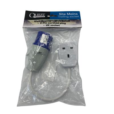 Quest Site Mains 230v UK Trailing Socket-Electrical-Quest- DC Leisure