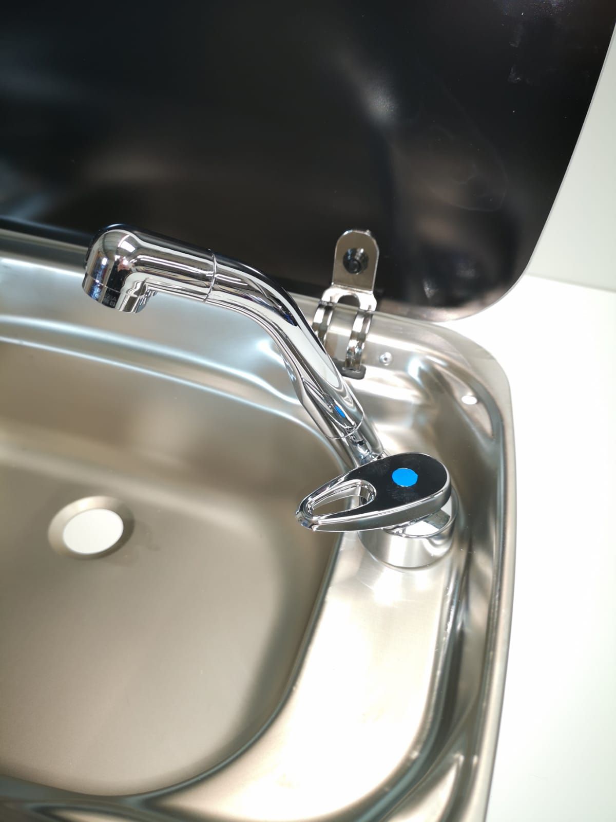 Reich Keramik Samba Campervan Folding Cold Water Tap with Microswitch-Taps-Reich-5750570301sk2-573-057030- DC Leisure