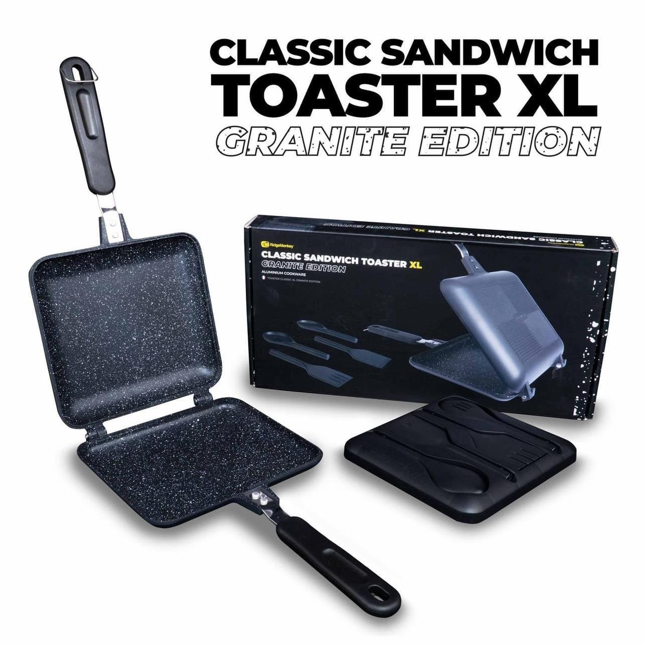 RidgeMonkey Classic Sandwich Toaster XL (Granite Edition)-Cookware-RidgeMonkey-RM775- DC Leisure