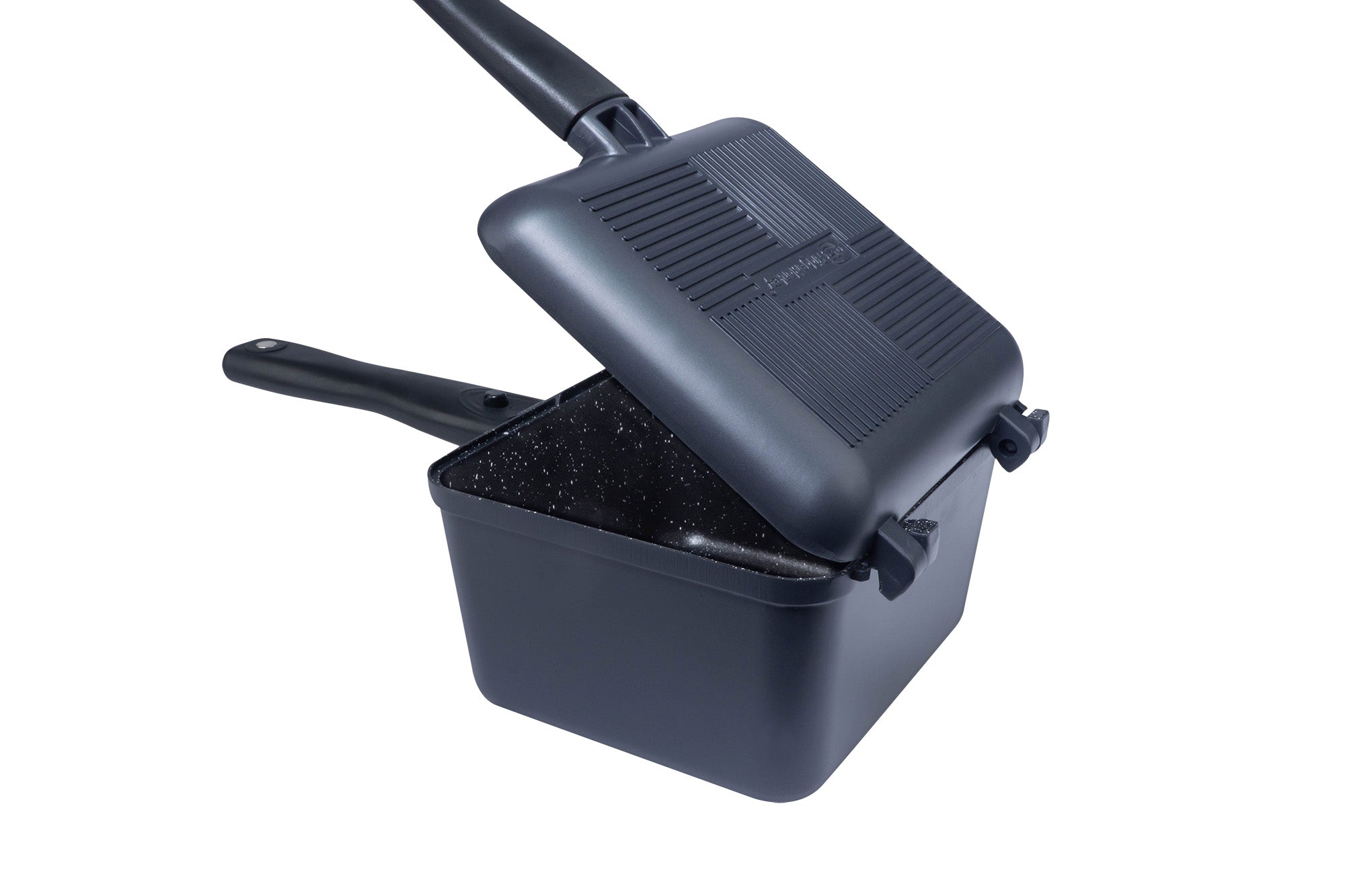 RidgeMonkey Connect Deep Pan & Griddle Set Standard (Granite Edition)-Cookware-RidgeMonkey-RM778- DC Leisure