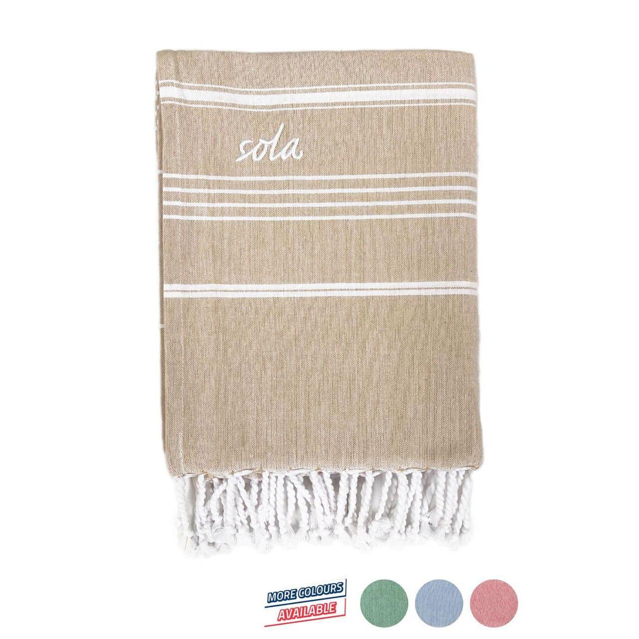 SOLA Fouta Cotton Beach Towel-Towel-Sola-A1073-ONE-10- DC Leisure