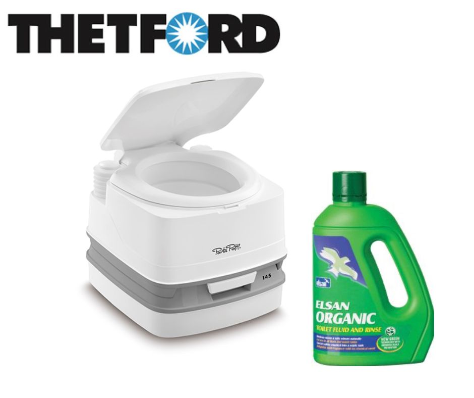 Thetford Porta Potti Qube 145 Portable Camping Caravan Toilet-Portable Toilets-Thetford-A0000509Bundle-928020/060359- DC Leisure