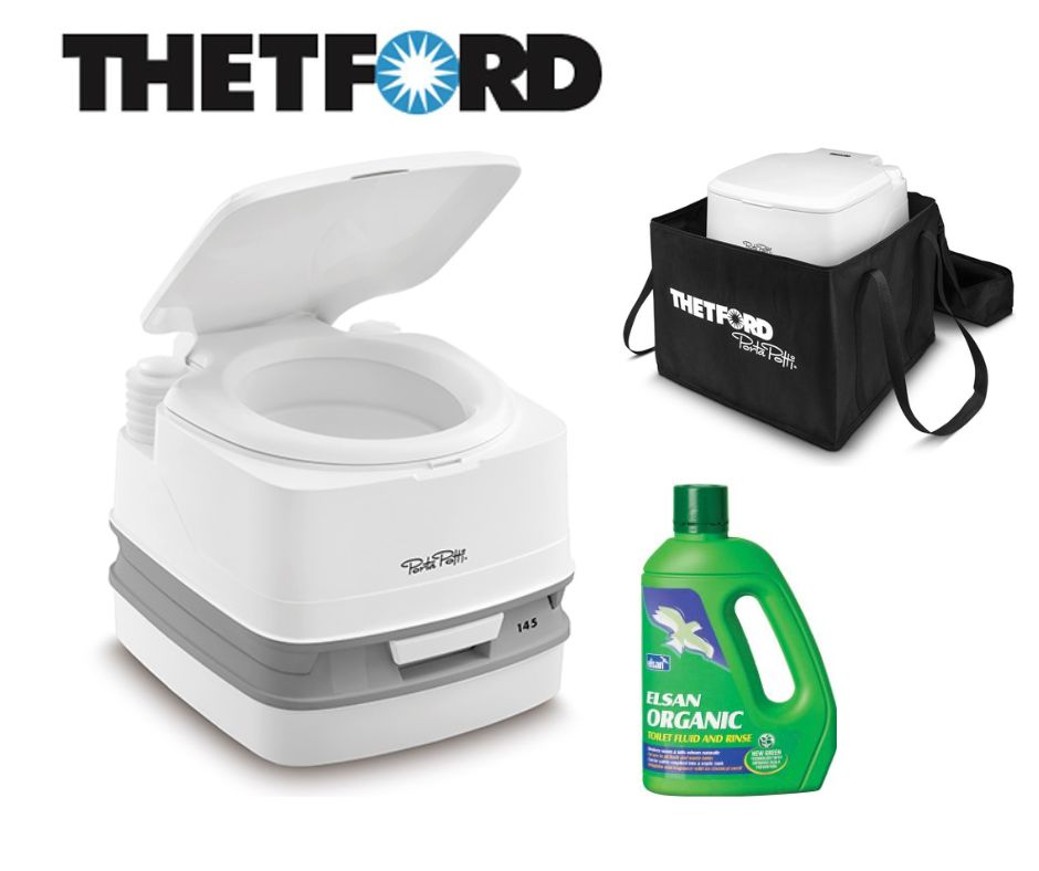 Thetford Porta Potti Qube 145 Portable Camping Caravan Toilet-Portable Toilets-Thetford-A0000509Bundlebag-92801/060359/299902- DC Leisure