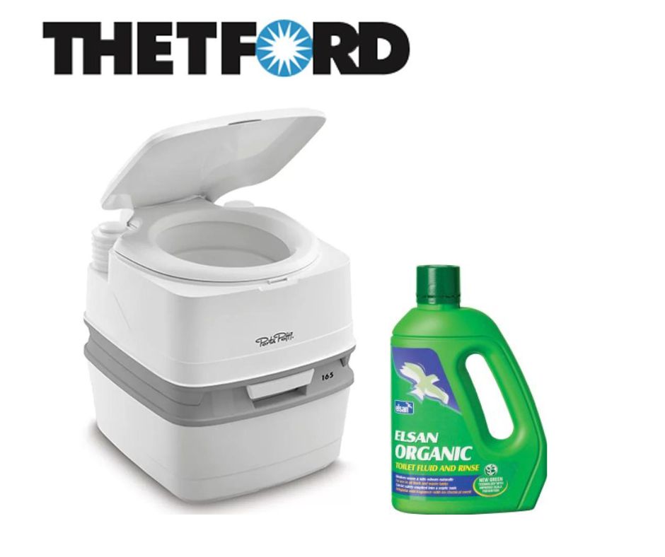 Thetford Porta Potti Qube 165 Portable Camping Caravan Toilet-Portable Toilets-Thetford-A0000208bundle-92806/060359- DC Leisure