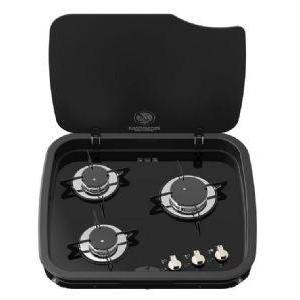 Thetford Topline 169 3 Burner Hob with Glass Lid 12v-Hobs & Combination Units-Thetford- DC Leisure