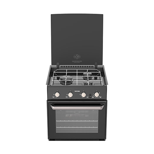 Thetford Triplex 3-Burner Caravan & Motorhome Cooker with 36L Oven and Grill – Compact, Lightweight, Stainless Steel Interior, 12V Electronic Ignition and Safety Lid Shut-Off-Kitchen Appliances-Thetford- DC Leisure