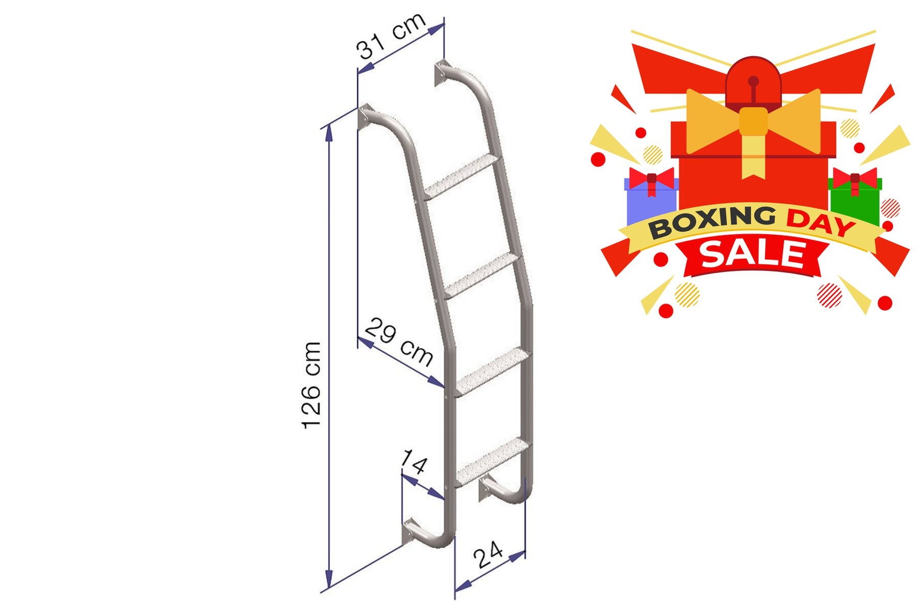 Thule 4 Step Ladder-Ladders-Thule-KK5244F-307490- DC Leisure