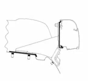 Thule Awning Adapter 4200 Mercedes Benz Vito/ V-class Lift Roof - No Rail-Awning Adapters-Thule-KK5300K-301978- DC Leisure