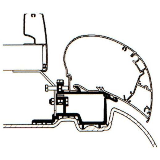 Thule Awning Adapter 6300 6200 - Mercedes Sprinter 2007> & VW Crafter 2007-16-Awning Adapters-Thule- DC Leisure