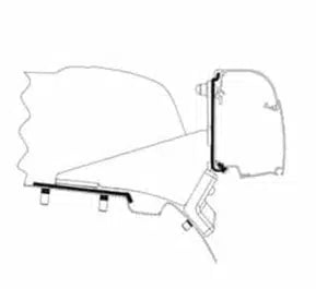 Thule Awning Adapter T 4200 Mercedes Benz Vito/ V-class Lift Roof - No Rail-Awning Adapters-Thule-KK5300K-301978- DC Leisure