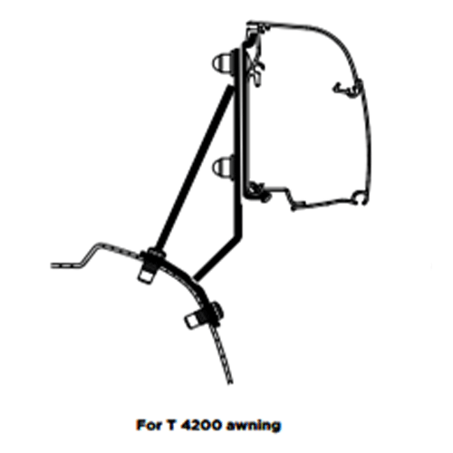 Thule Awning Adapter for Ford Transit Custom Mk 2 V710 - 4200 Van Mounting Kit-Awning Adapters-Thule- DC Leisure