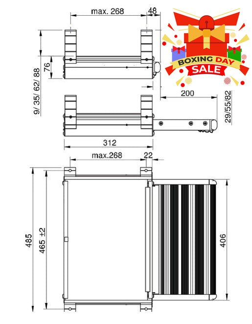 Thule Manual Slide-Out Step - 400mm-Steps-Thule-KK5220-307564- DC Leisure