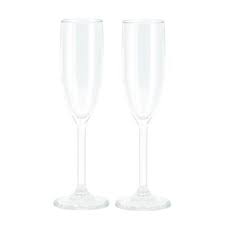 Travellife Feria Champagne Glass - Clear (2 pieces)-Camping Cookware & Dinnerware-Travellife-8712757479221-1724B- DC Leisure