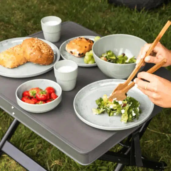 Travellife Palma 16 piece tableware set - Grey-Camping Cookware & Dinnerware-Travellife-KK1758B-1191200- DC Leisure