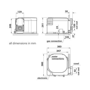 Truma Ultrastore Rapide Gas/Electric 10l Water Heater (John Guest Fittings)-Water Heaters-Truma-73611-02PK- DC Leisure