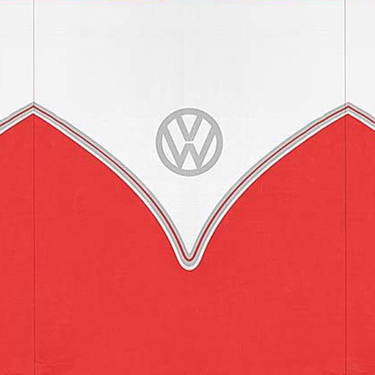 VW Campervan Red 5 Pole Windbreak – Retro T2 Design Beach & Camping Wind Shelter (145 x 390 cm)-Windbreak-VW Merch- DC Leisure