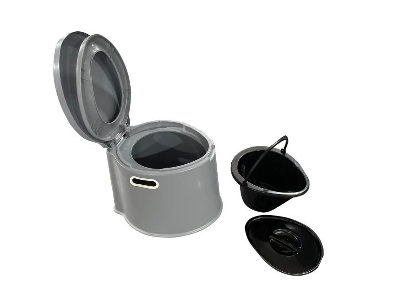 Via Mondo 6L XL Portable Toilet with Cover – Compact Caravan and Camping Toilet with 150 kg Capacity-Portable Toilets-Via Mondo- DC Leisure