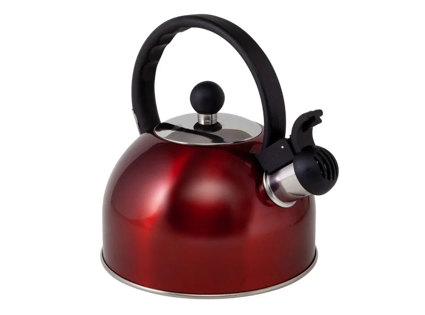 Via Mondo ‘Boil It’ Stainless Steel 1.5L Whistling Kettle-Stovetop Kettles-Via Mondo- DC Leisure