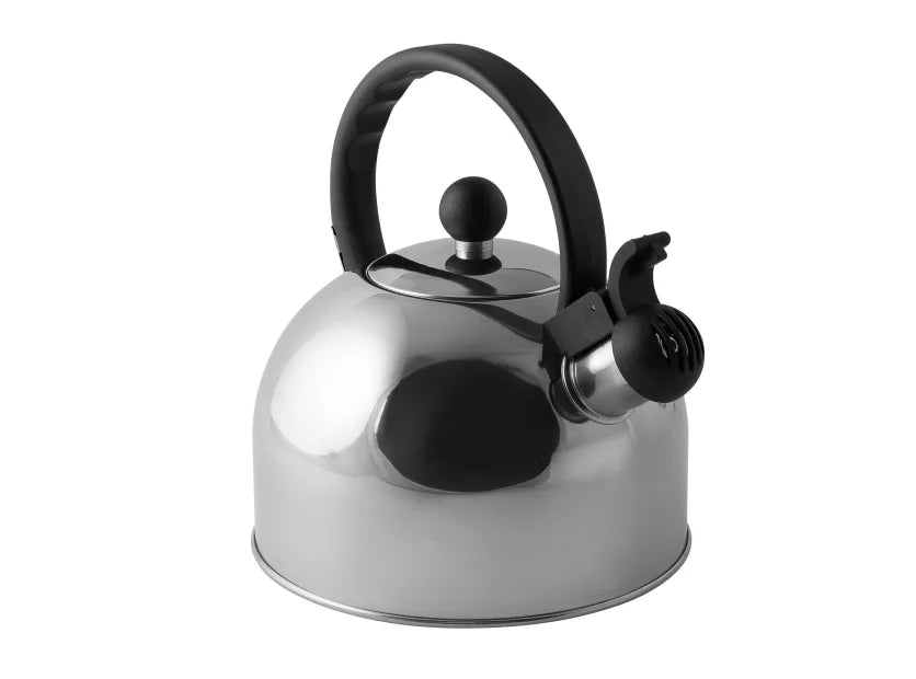 Via Mondo ‘Boil It’ Stainless Steel 2L Whistling Kettle-Stovetop Kettles-Via Mondo- DC Leisure