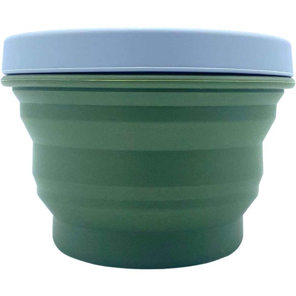 Wolf Outdoors EZI-STOW Collapsible Dining Set 3pk Olive Green-Plates-Wolf Outdoors- DC Leisure