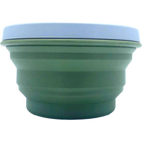 Wolf Outdoors EZI-STOW Collapsible Dining Set 3pk Olive Green-Plates-Wolf Outdoors- DC Leisure