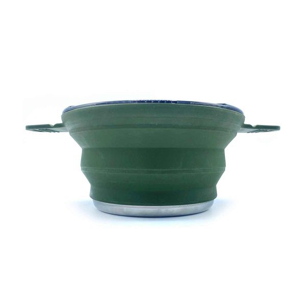 Wolf Outdoors EzyStow Silicone Cooking Pot 2.5L – Collapsible Outdoor Cookware for Camping in Olive Green-Cooking Utensils-Wolf Outdoors- DC Leisure